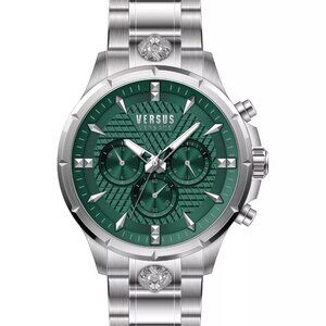 Versus Versace Men s Chrono LionStainless Steel Bracelet Watch 45mm
